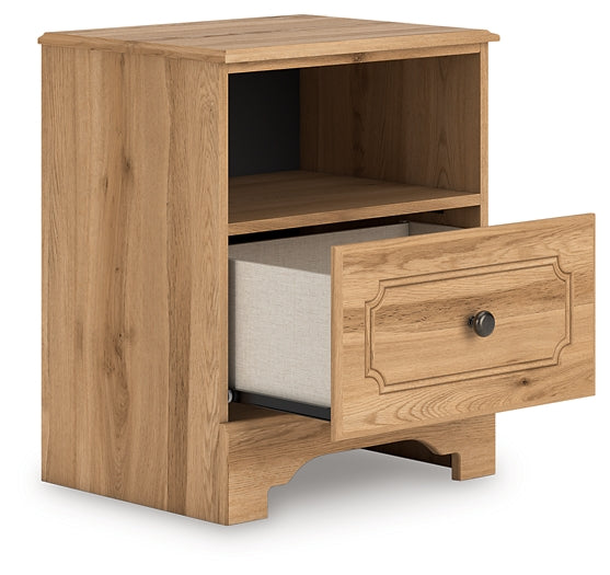 Aleaport Full Panel Bed with Mirrored Dresser and Nightstand