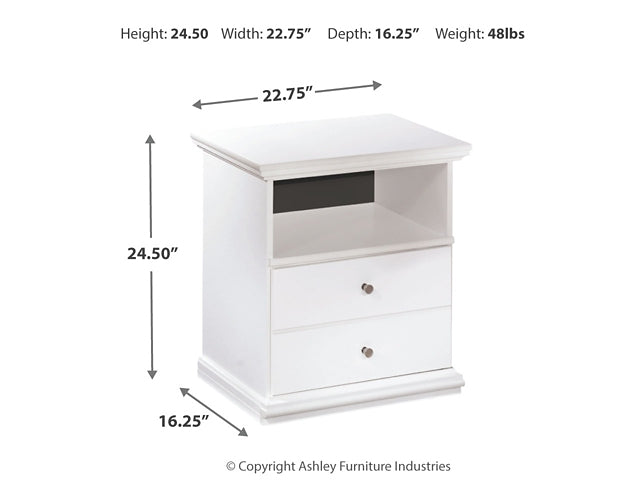 Bostwick Shoals Full Panel Bed with Mirrored Dresser and Nightstand