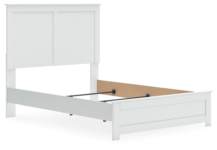 Bostwick Shoals Full Panel Bed with Mirrored Dresser and Chest