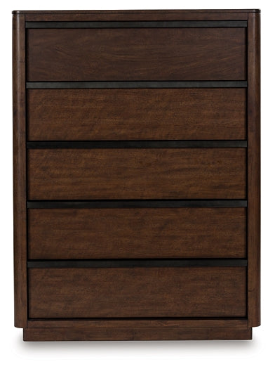 Dilenno Queen Canopy Bed with Mirrored Dresser, Chest and Nightstand