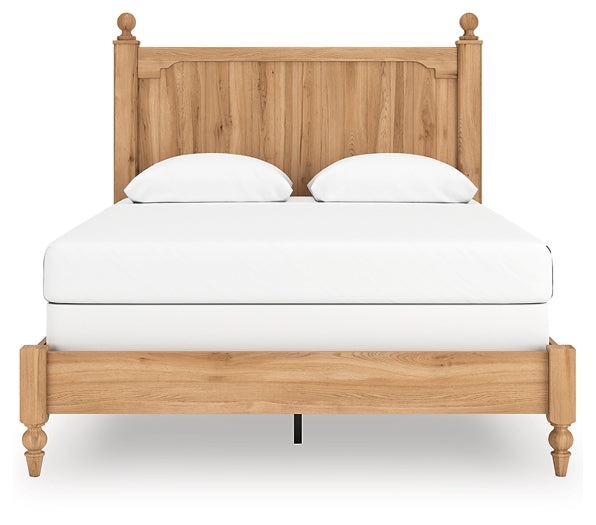 Aleaport Queen Panel Bed with Mirrored Dresser and Nightstand