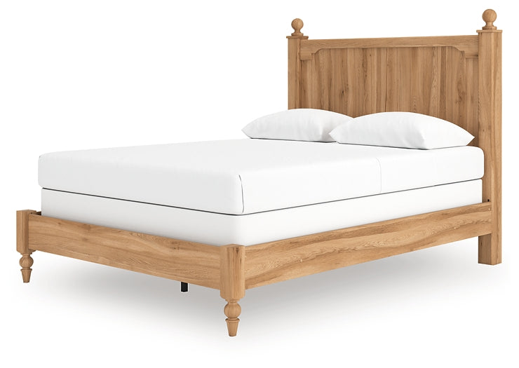 Aleaport Queen Panel Bed with Mirrored Dresser and Nightstand