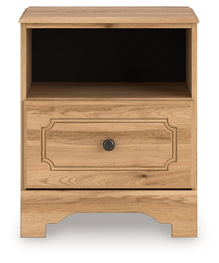 Aleaport Queen Panel Bed with Mirrored Dresser and Nightstand