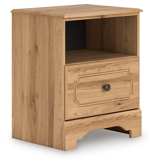 Aleaport Twin Panel Bed with Mirrored Dresser and Nightstand