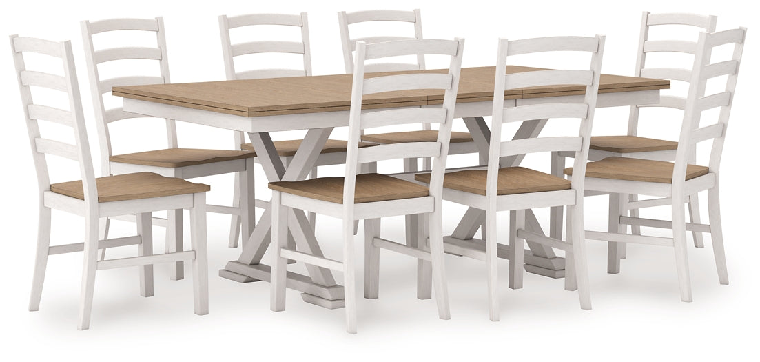 Purlaney 9-Pc Dining Set