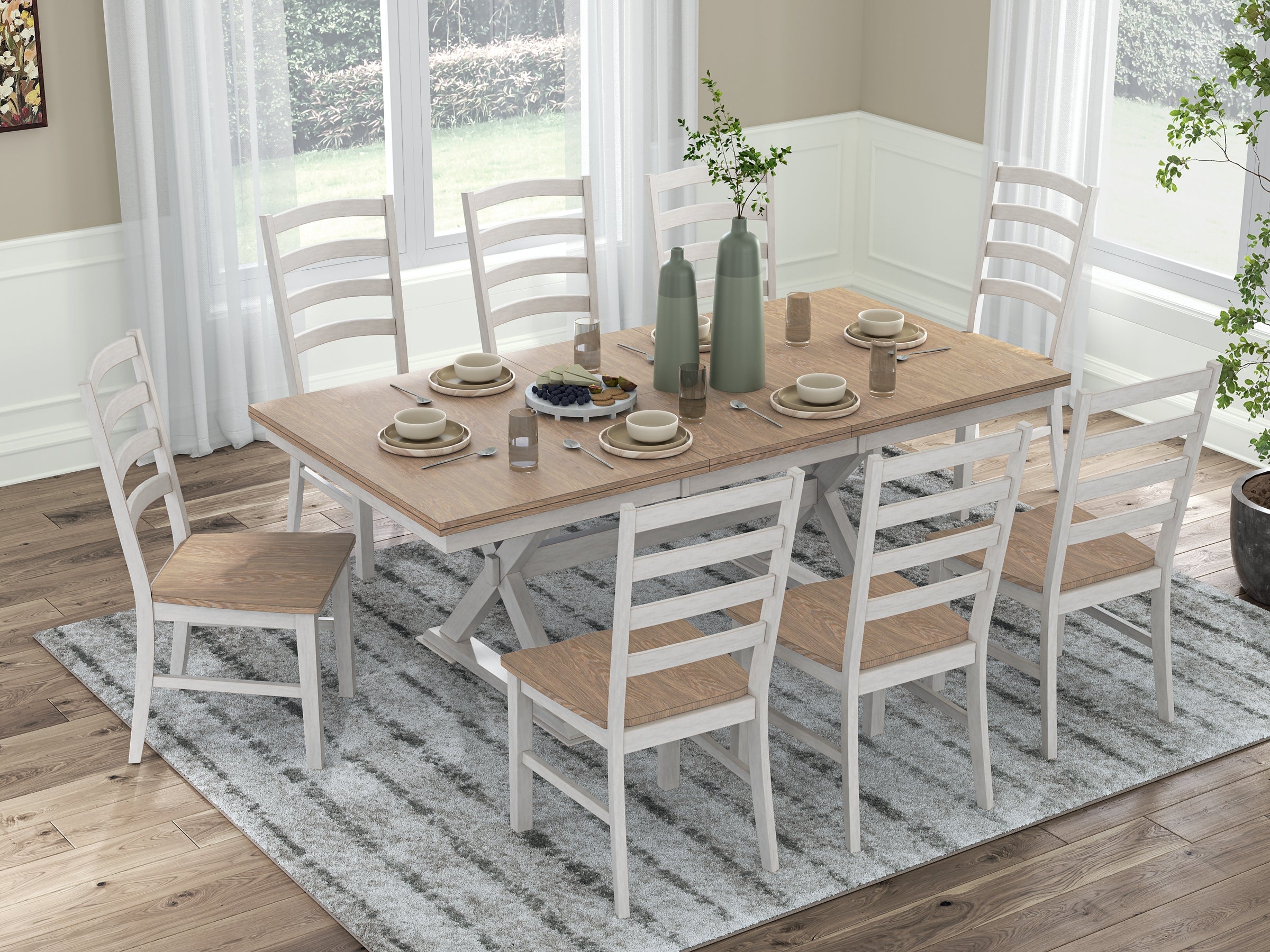 Purlaney 9-Pc Dining Set