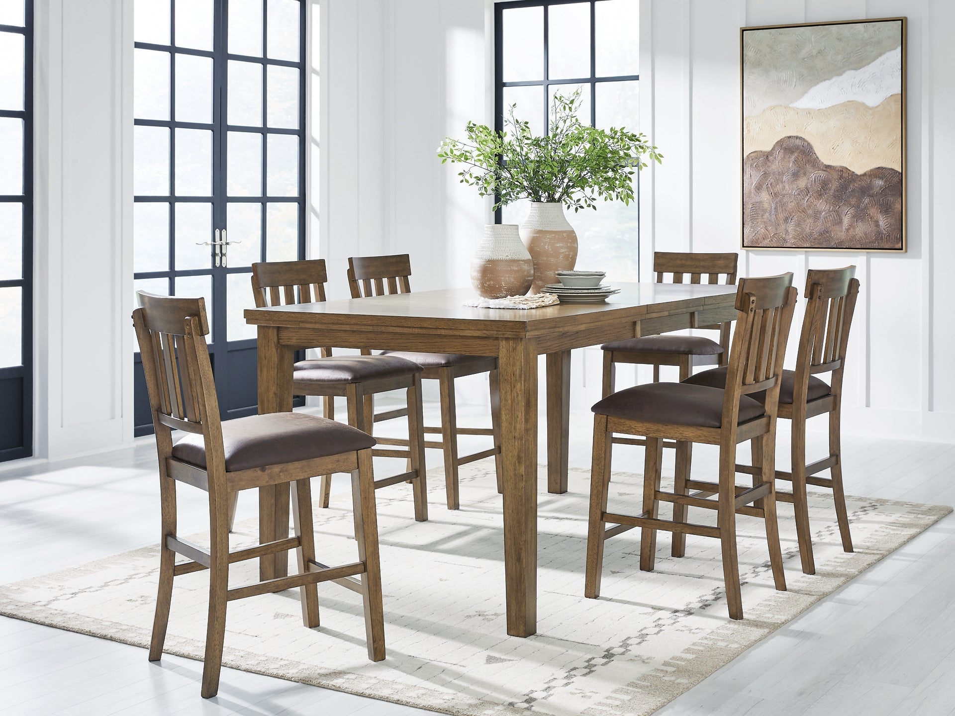 Urbinforte 7-Pc Counter Height Dining Set