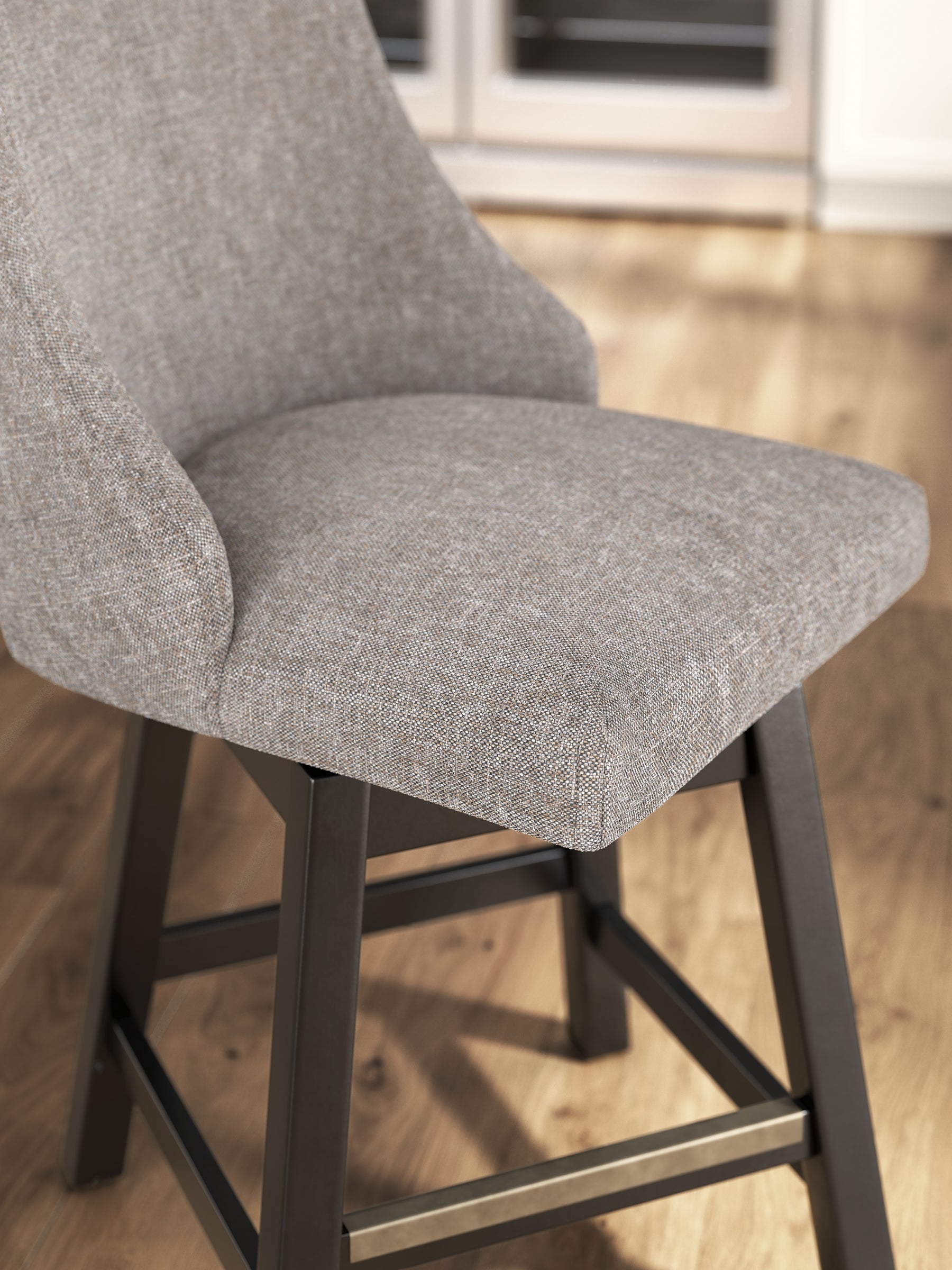 Neymorton Upholstered Swivel Stool (Set of 2)