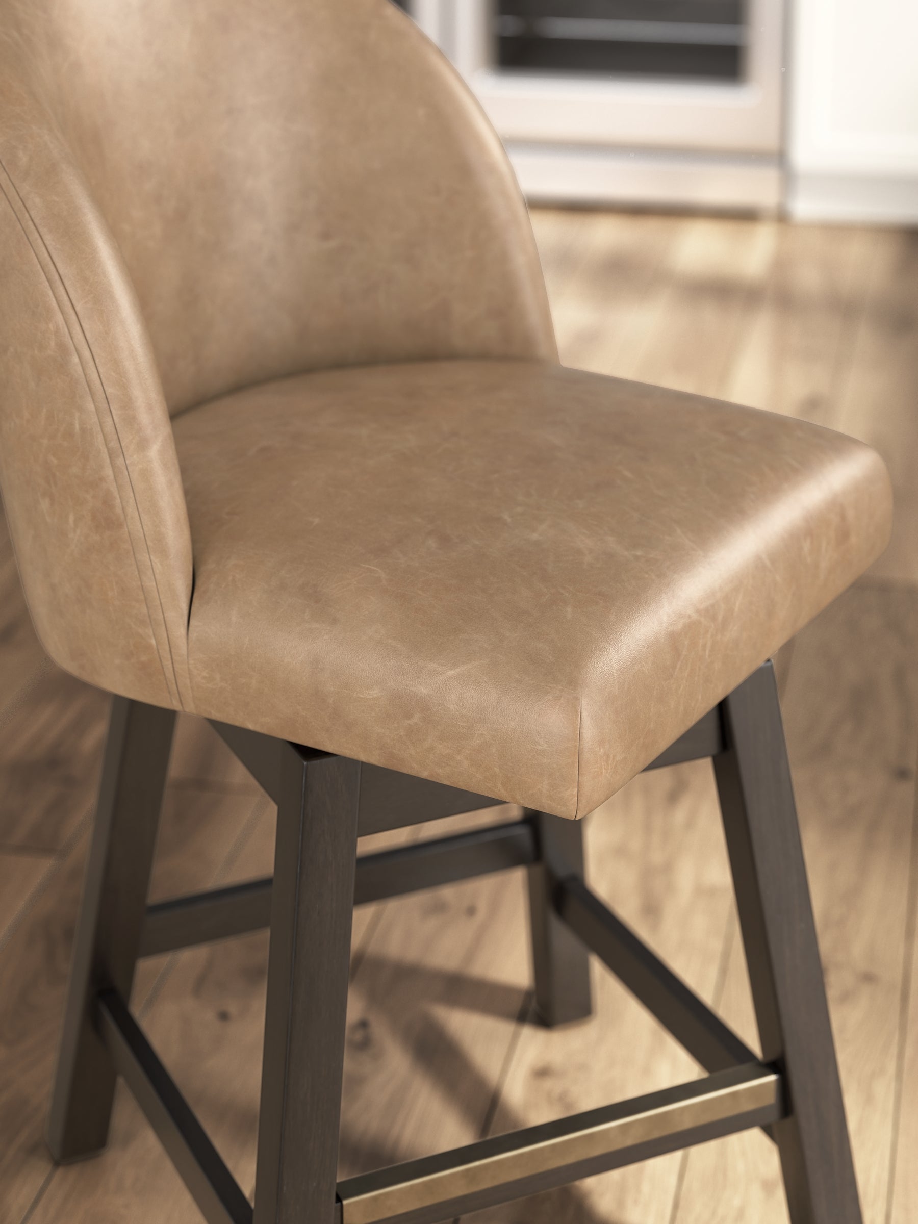Neymorton Upholstered Swivel Stool (Set of 2)