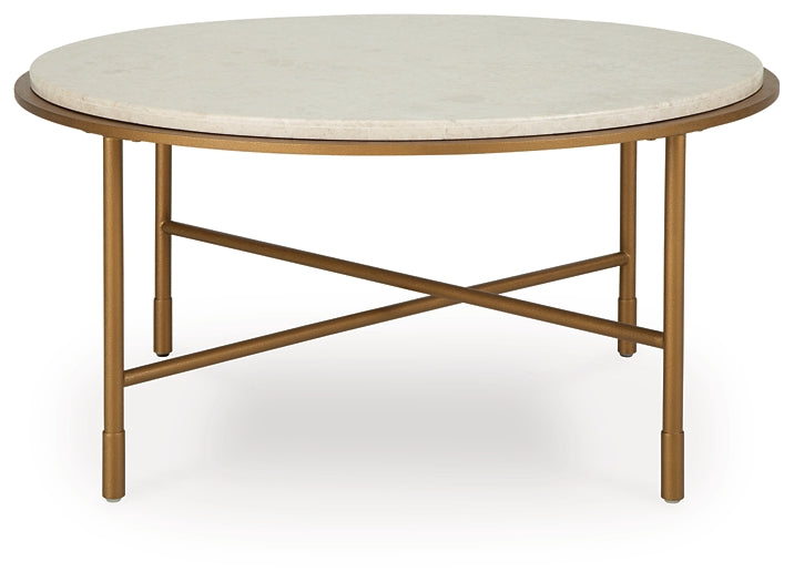 Alben Coffee Table - Antique Gold