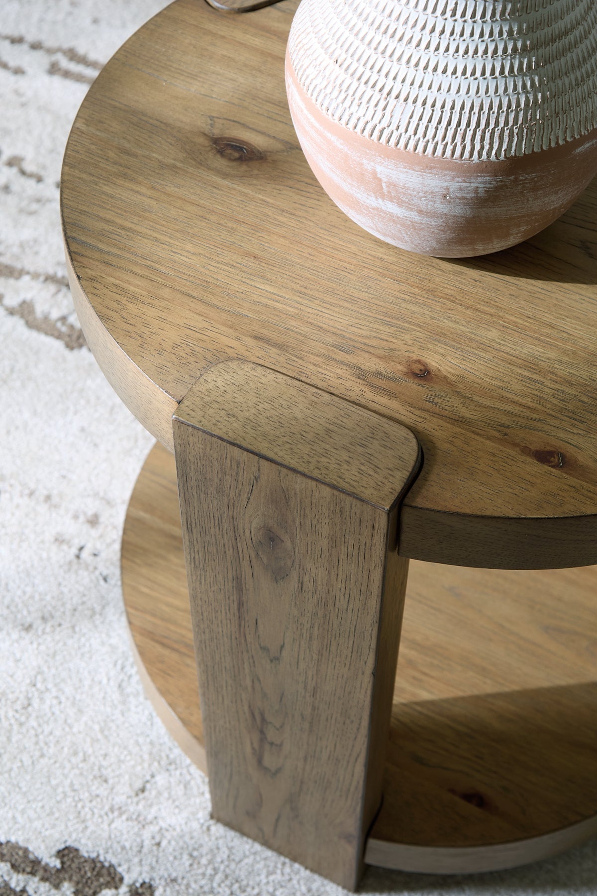 Flangren End Table - Light Brown