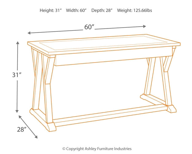 Jonileene Home Office Desk with Chair