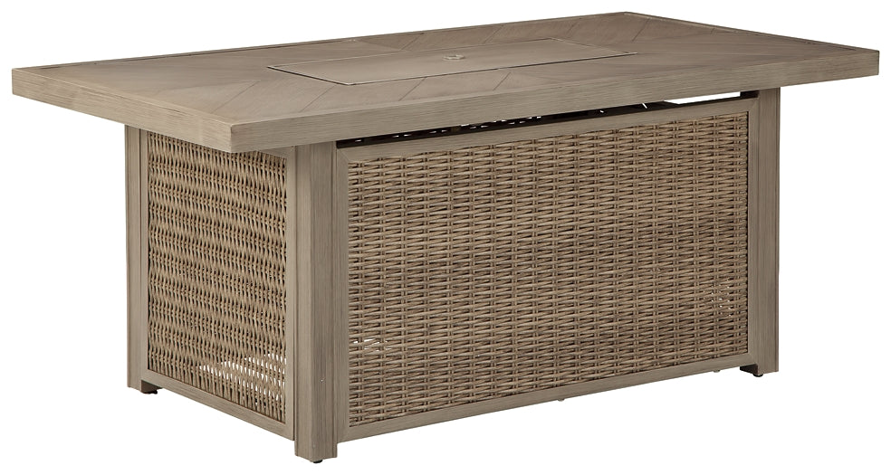 Beachcroft Rectangular Fire Pit Table