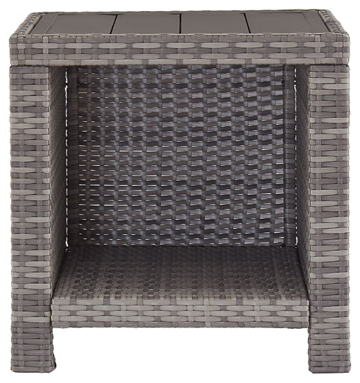 Salem Beach 3-Piece Outdoor Sectional with Chair, Coffee Table and End Table