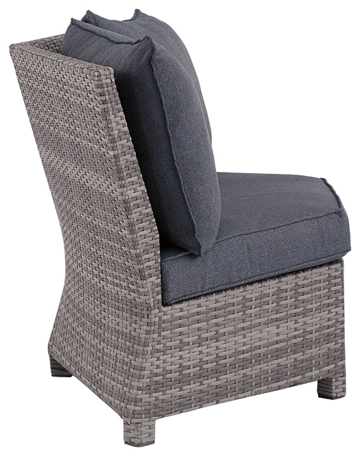 Salem Beach 3-Piece Outdoor Sectional with Chair, Coffee Table and End Table
