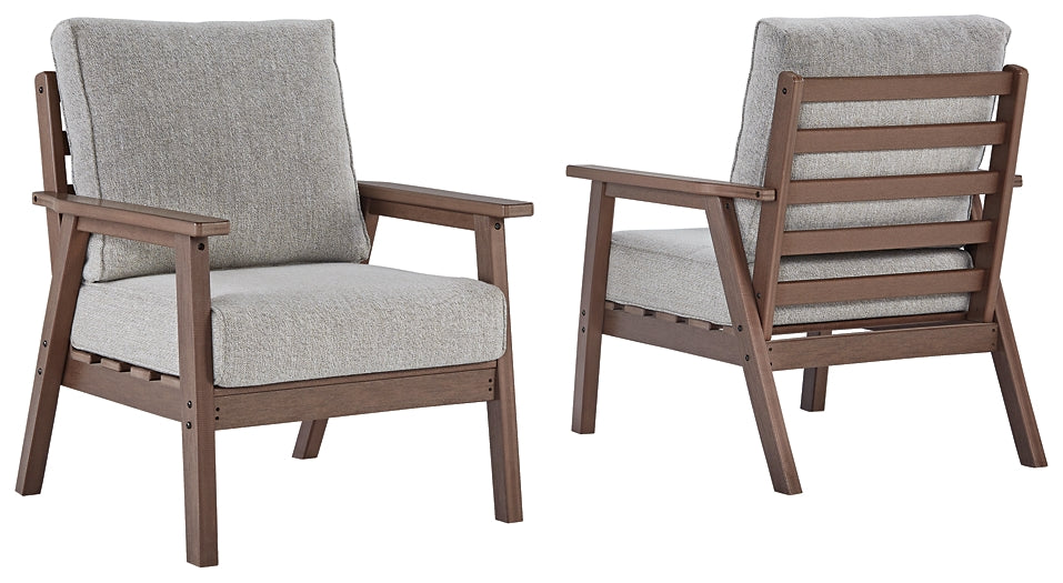 Emmeline Outdoor Sofa and 2 Chairs with Coffee Table