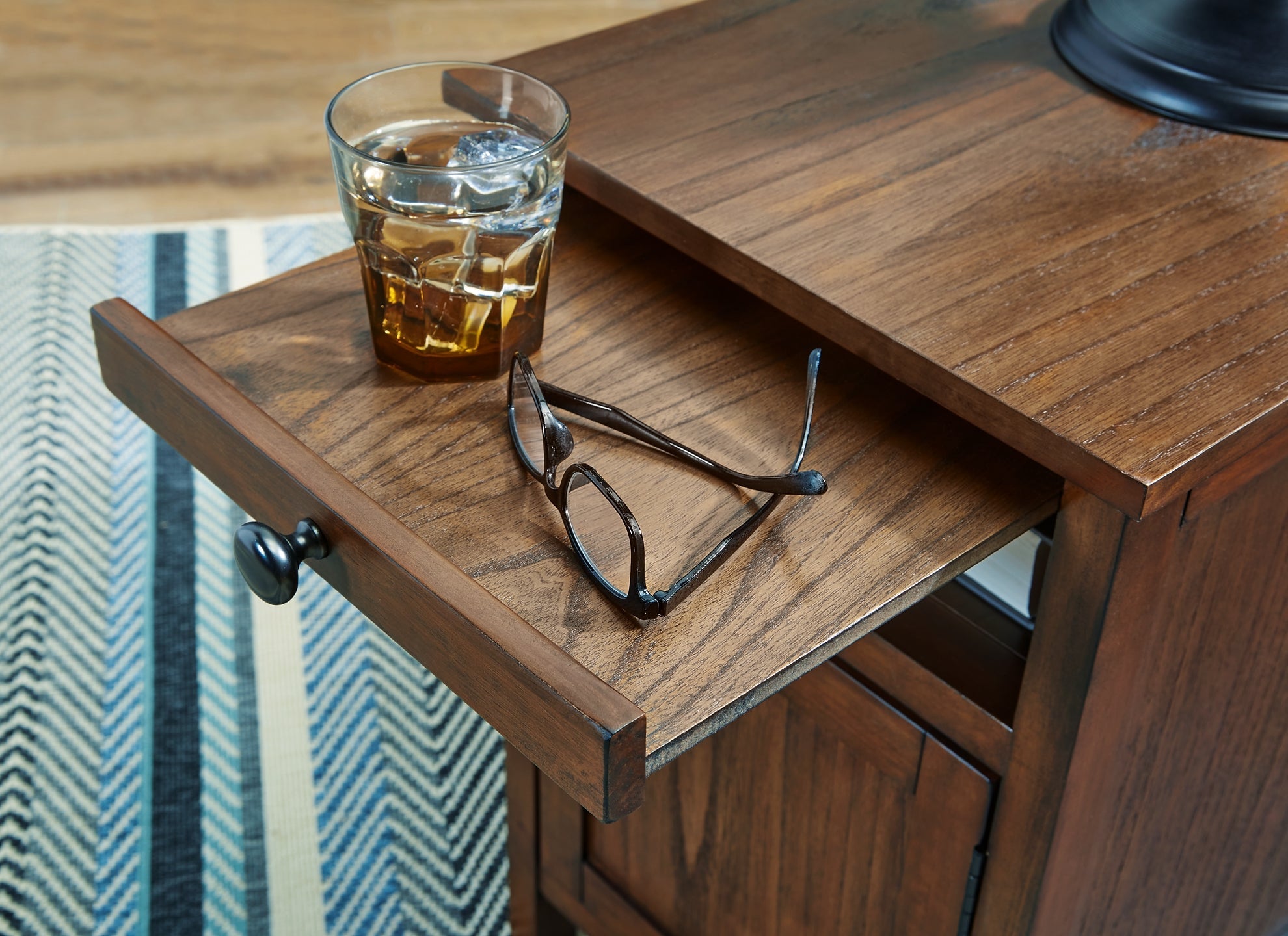Treytown Chairside End Table - Brown